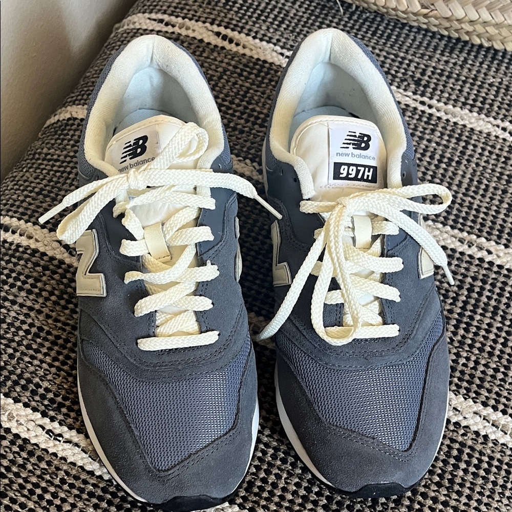 New Balance 997H Charcoal and White Sneakers